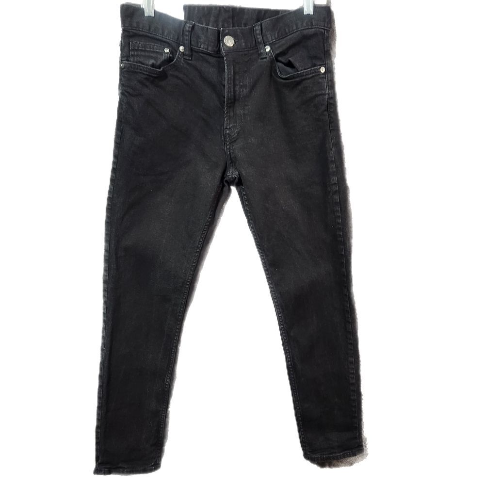 H&M Men's Black Slim Coupe Etroite & Denim Jeans